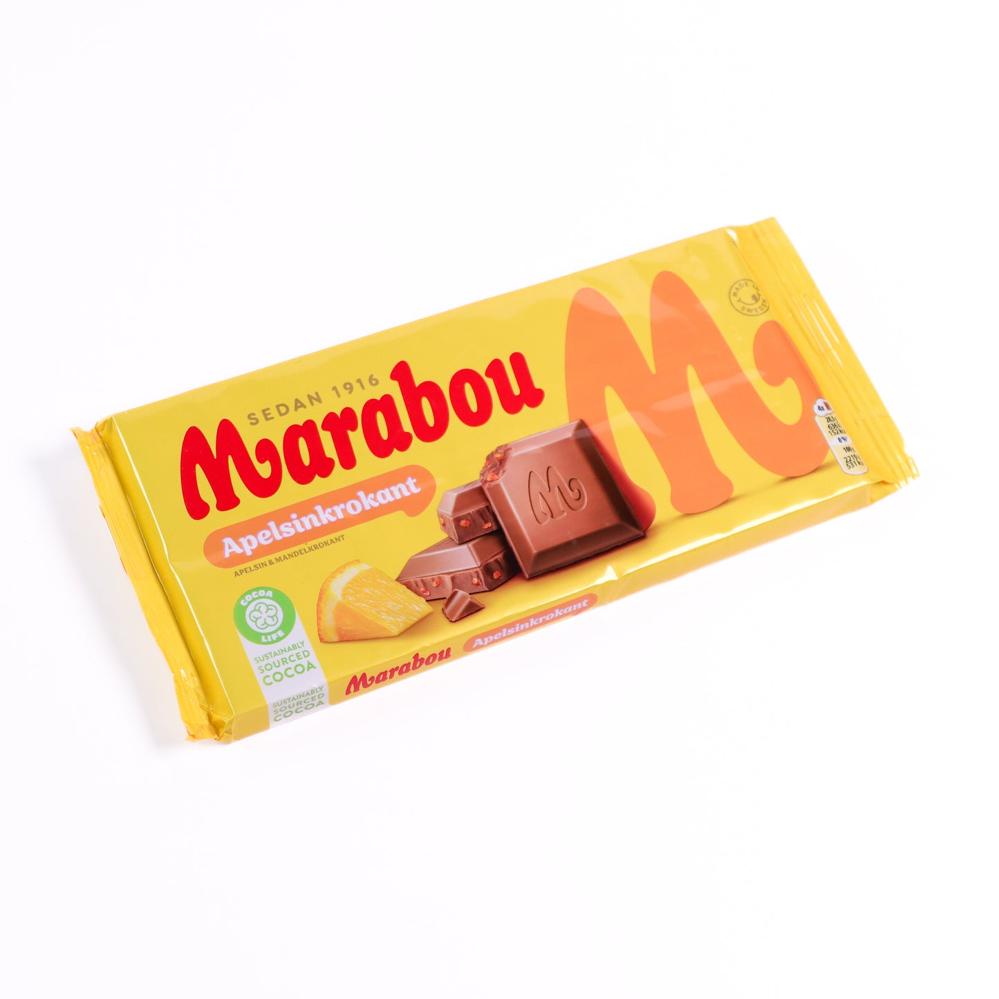 Marabou Orange Crisp Chocolate Bar