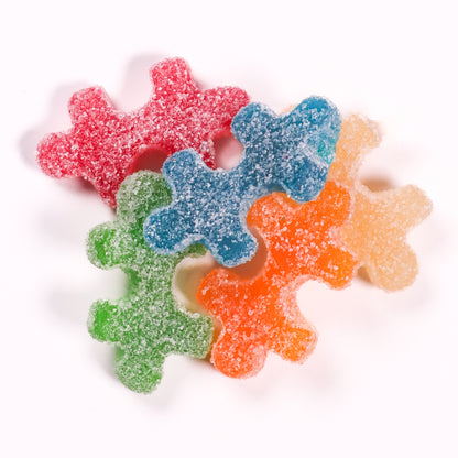 Sour Puzzle Piece Tropical Gummies