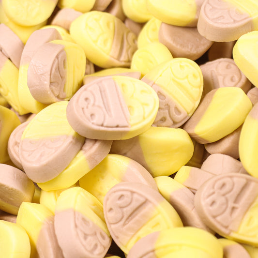 Bubs Mini Banana Toffee Oval Candies